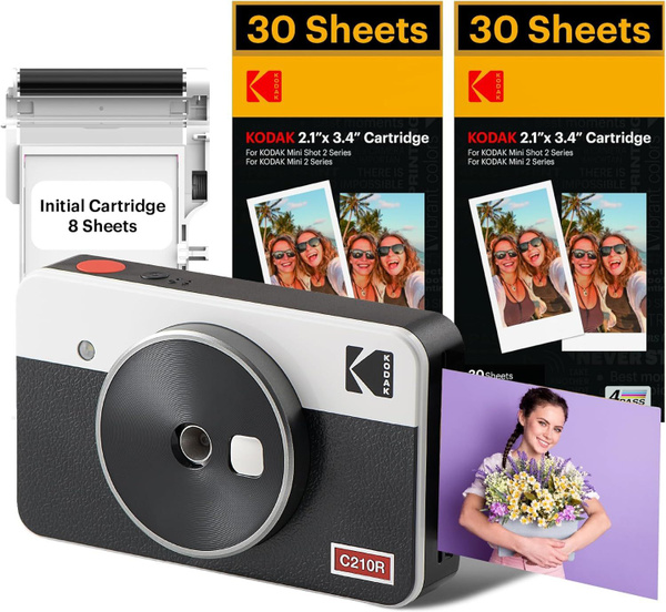 Фотоаппарат моментальной печати Kodak Mini Shot Combo Retro 2, Белый ...