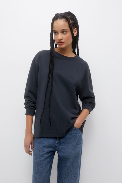 Футболка Pull&Bear, размер 44, цвет светло-серый, хлопок: 100 - купить ...