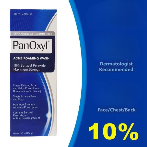 Очищающее средство для лица PanOxyl, 10% перекись бензоила, нежное и ...