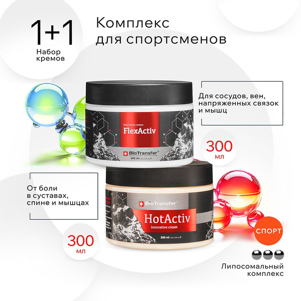 Характеристики BioTransfer Набор кремов Комплекс для спортсменов ...