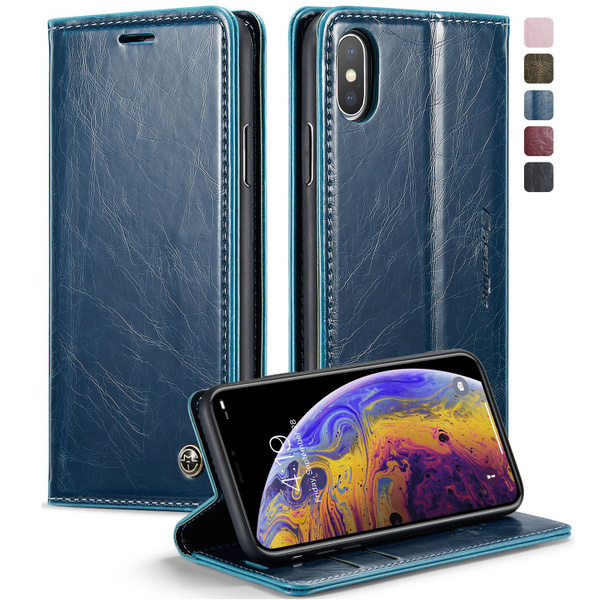Caseme Кожаный книжка чехол для Apple iPhone XS MAX/ Айфон XS MAX с ...
