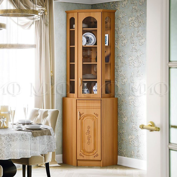 Буфет Фабрика МИФ Лиза-2 угловой 58x58x225 см - купить по выгодной цене ...