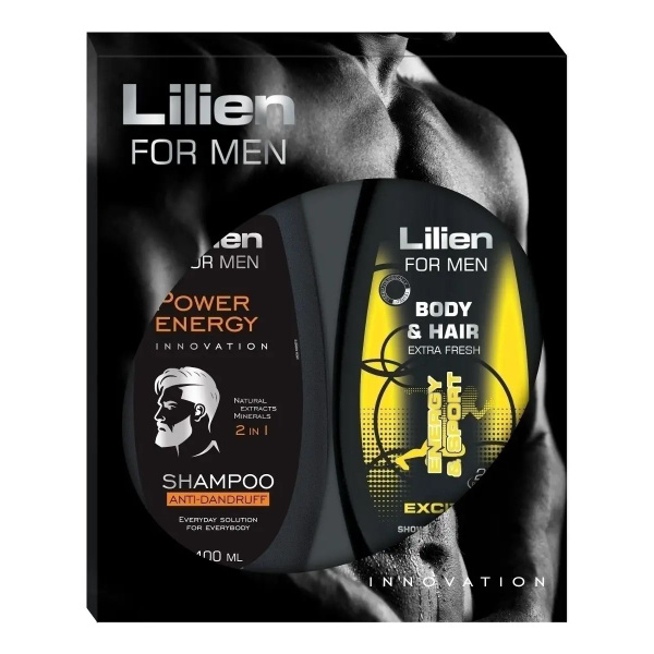 Lilien Подарочный набор мужской шампунь и гель для душа "Эксайтер", 800 ...