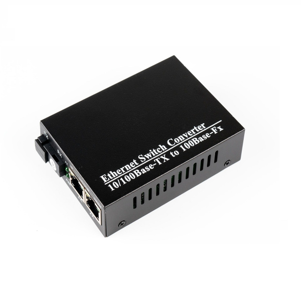 Медиаконвертер оптический MultiCo MY-MC100B2 V2 20km, 2 порта "витая ...