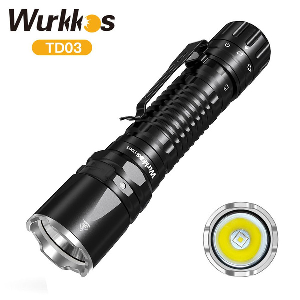 Wurkkos TD03 SFT40 5000K Перезаряжаемый фонарик EDC фонарь 1800Lm IP68 ...