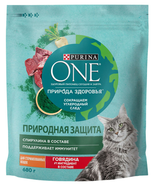 PURINA ONE Природа Здоровья Сухой корм для стерилизованных кошек и ...