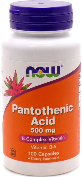 Спортивное питание, Витамины и минералы ..., NOW Pantothenic Acid 500 ...