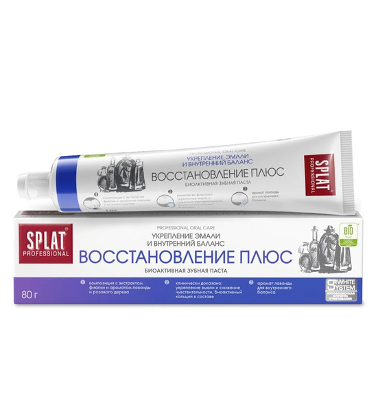 Зубная паста Splat Professional Восстановление плюс 80г. Набор из 2 ...