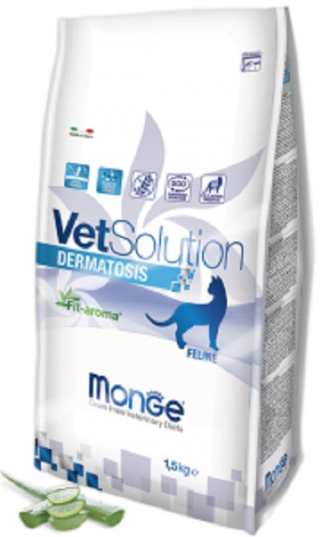 Ветеринарная диета Monge VetSolution Cat Dermatosis Дерматозис для ...