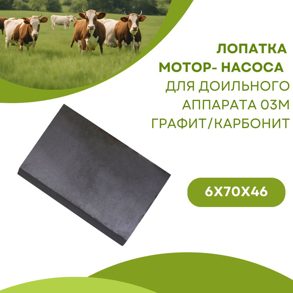 Оборудование для доильного аппарата Лопатка мотор насоса 6 мм 70х46 ...