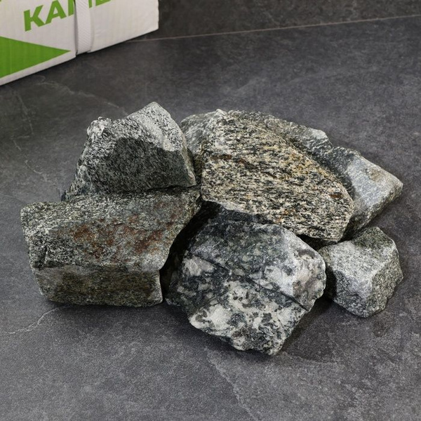 Камень для бани "Дунит" колотый 20 кг - купить с доставкой по выгодным ...