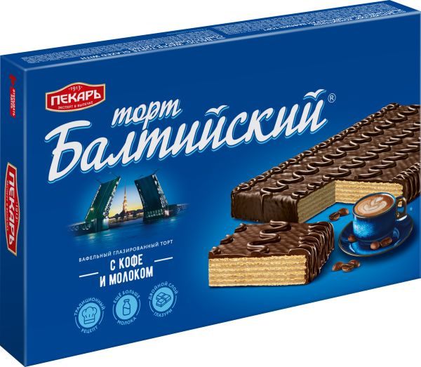 Торт Пекарь Балтийский 320г - купить с доставкой по выгодным ценам в ...
