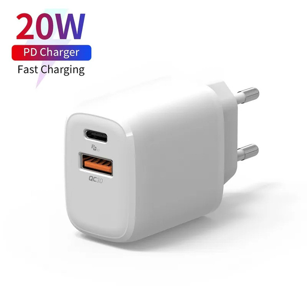 Зарядка для iPhone, блок зарядки тайпси, type-c, лайтинг, iPhone 15 ...