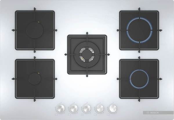 BOSCH Газовая января серии 4 стекло 75км трудное, белое PNQ7B2O12O ...