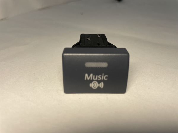 Кнопка салона "Music" на Газель Бизнес, Газель Next (зеленая подсветка ...