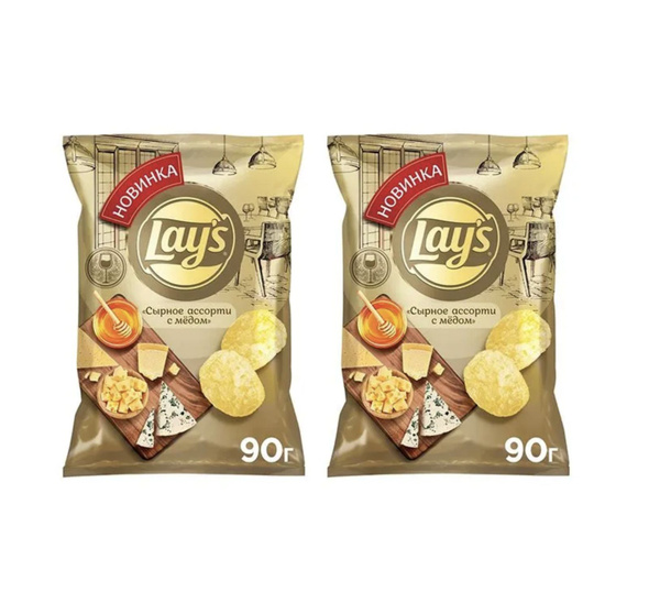 Lays Чипсы картофельные со вкусом Сырное ассорти с медом 2 шт - купить ...