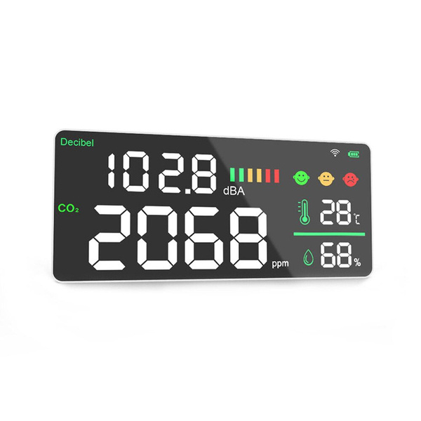Настенный цифровой децибелметр, измеритель углекислого газа ...