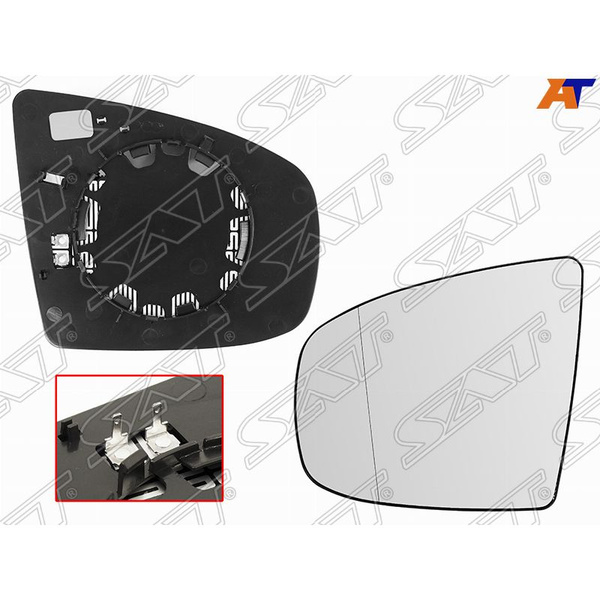 Зеркальный элемент левый для БМВ Е70 2006-2010, BMW X5 E70 зеркальный ...