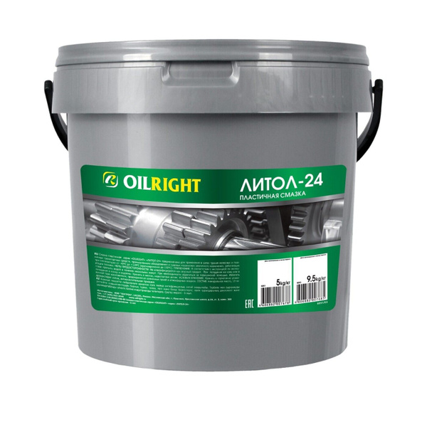 Пластичная смазка литиевая антифрикционная Литол-24 OILRIGHT 9,5кг ...