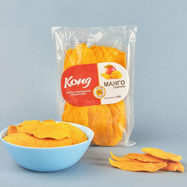 Манго сушеное, Kong, 500 гр - купить с доставкой по выгодным ценам в ...