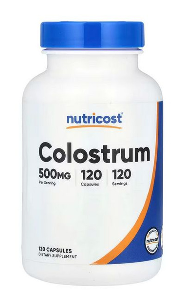 Молозиво, колострум ,500 мг, 120 капсул ,Nutricost - купить с доставкой ...