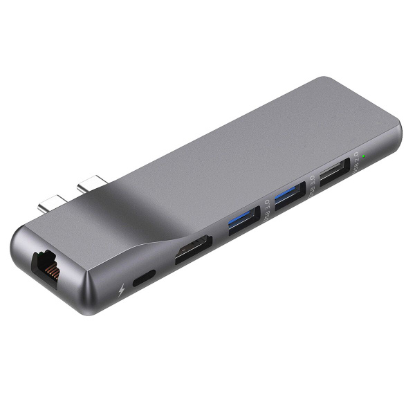 USB-концентратор C, адаптер MacBook Pro с 1 Гбит/с RJ45 Gigabit ...
