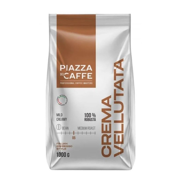 Piazza del Caffe Кофе в зернах Caffe Crema Vellutata, 1000 г - купить с ...