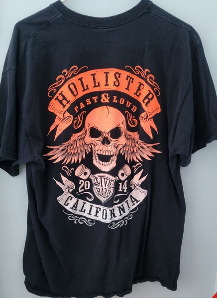 Футболка Hollister, размер 56, цвет глубокий черный, хлопок 92% ...