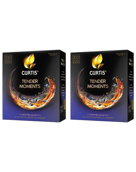 Чай чёрный Curtis Tender Moments, 1.5 гр x 100 пакетиков, 2 уп - купить ...