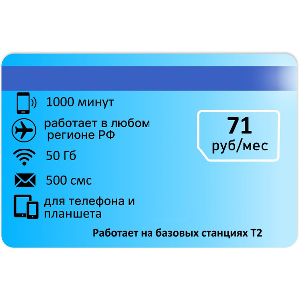 Характеристики SIM-карта Сим карт для звонков и интернета 1000мин и ...