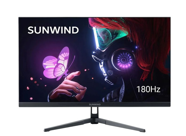 Монитор SUNWIND SM-25FI401 (SM25SG01), черный 24.5" - купить по ...