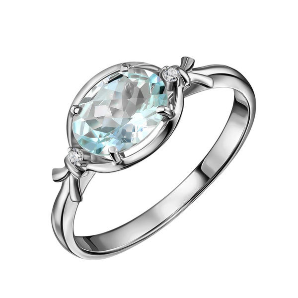 NIAGARA JEWELRY Кольцо Золото белое 585 пробы купить на OZON по низкой ...