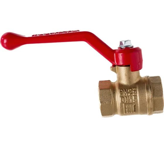 Латунный шаровой кран для воды VALFEX OPTIMA 1/2" ВР/ВР ручка-рычаг ...