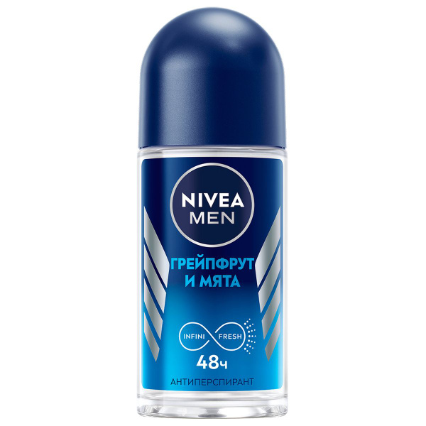 Nivea Men Дезодорант мужской роликовый Грейпфрут и мята, антиперспирант ...