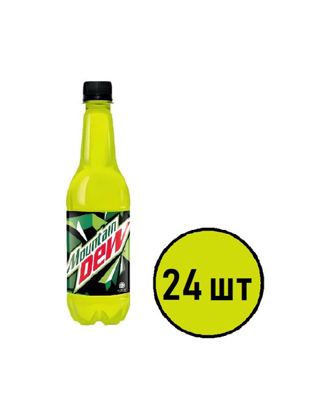 Набор газированных напитков Mountain Dew Классический, 400 мл х 24 шт ...