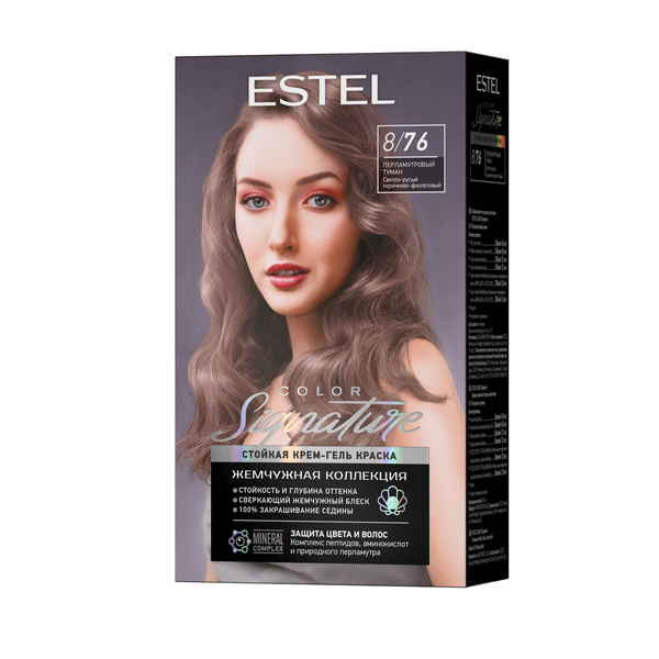 ESTEL COLOR Signature Стойкая крем-гель краска для волос 8/76 ...