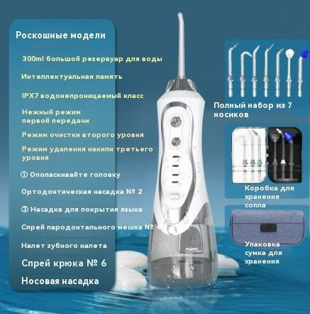 Портативный импульсный ирригатор Revyline RL450, цвет белый купить c ...