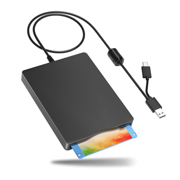 Устройство чтения гибких дисков, внешний дисковод 3,5 дюйма с USB Type ...