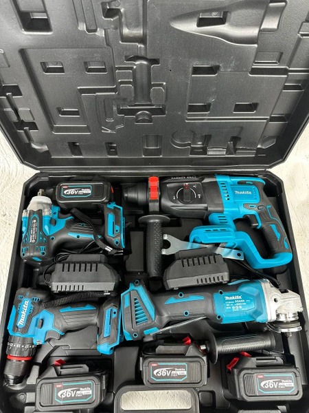 Набор электроинструментов аккумуляторных Makita 4в1 36V в комплекте 4 ...