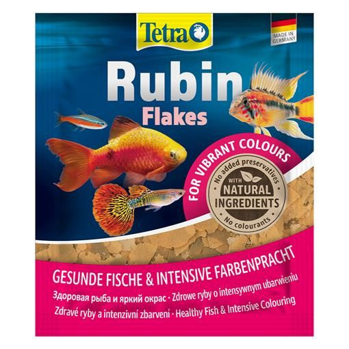Tetra Rubin Flakes 12г, хлопья для окраса рыб, корм сухой купить на ...