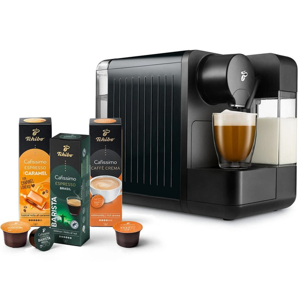 Капсульная кофемашина Tchibo Cafissimo milk, черный купить по выгодной ...