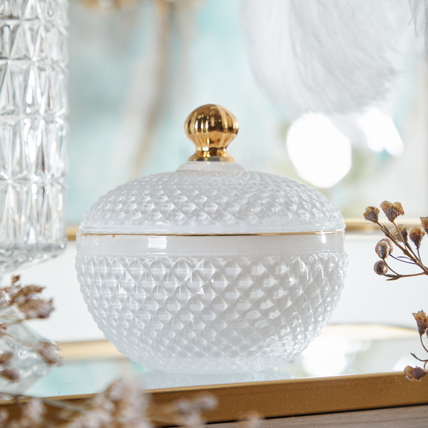 Конфетница с крышкой 12х12х12см купить на OZON по низкой цене (1747592892)