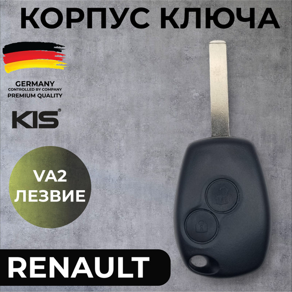 Корпус для ключа зажигания c ОРИГИНАЛЬНЫМ ЛОГОТИПОМ RENAULT 2 кнопки ...