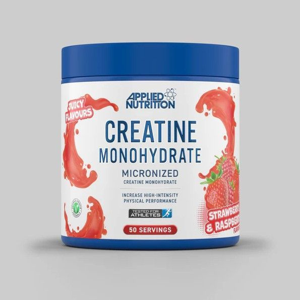 Applied Nutrition Creatine 250g, со вкусом клубники & малины, креатин ...