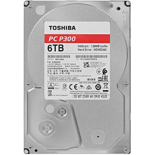 Жесткий диск, 6 ТБ,128 МБ, SATA III, 6 Гбит/с HDD, SSHD 6 ТБ Внутренний ...