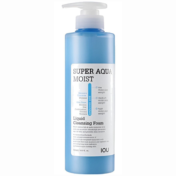 Пенка для умывания Welcos IOU Super Aqua Moist Liquid Cleansing Foam ...