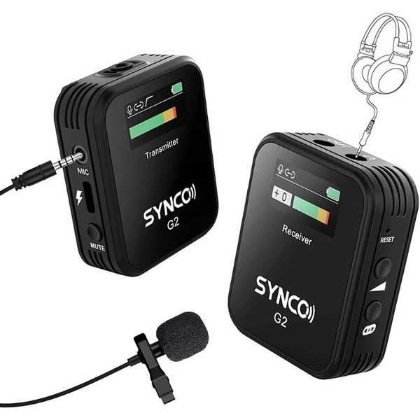 SYNCO Микрофон G2-A2, черный купить на OZON по низкой цене (1764622950)