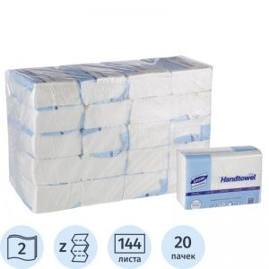 Полотенца для диспенсера 2-слойные Luscan Professional, листовые Z ...