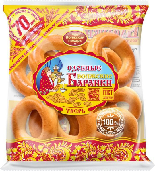 Баранки Волжский Пекарь Волжские сдобные 350г купить на OZON по низкой ...