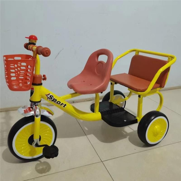 Детский двухместный трехколесный велосипед bicycle twins купить на OZON ...